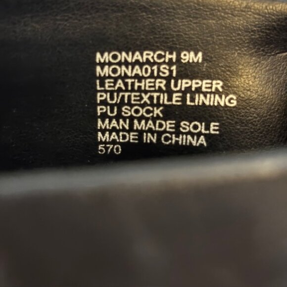 Steve Madden Monarch Black Leather Slouchy Stiletto Ankle Booties Womens Size 9M - Picture 11 of 12